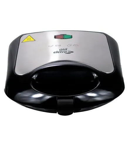 Grill Sanduicheira Inox Preto Útil Eletro 220V