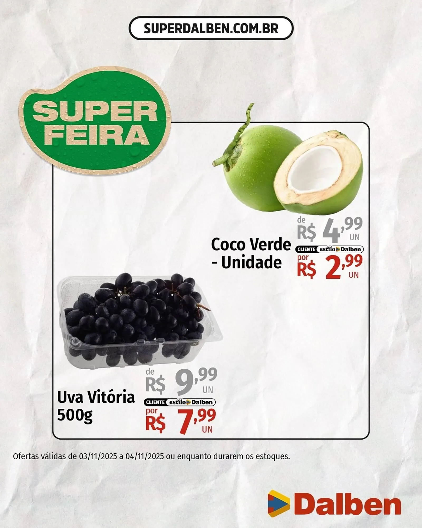 Encarte de Catálogo Supermercado Dalben 3 de novembro até 4 de novembro 2025 - Pagina 4