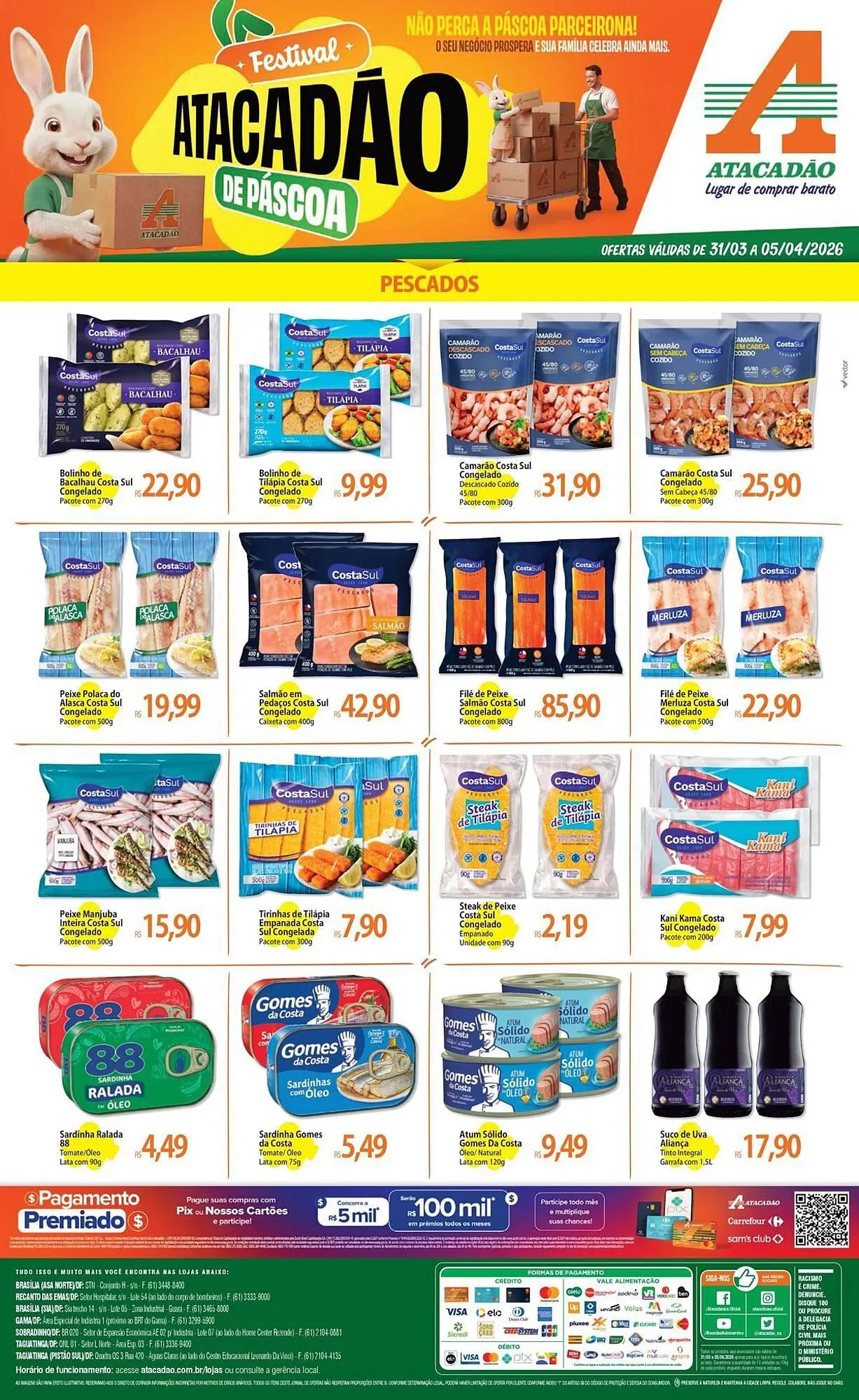 Encarte de Folheto Atacadão 31 de março até 5 de abril 2026 - Pagina 1