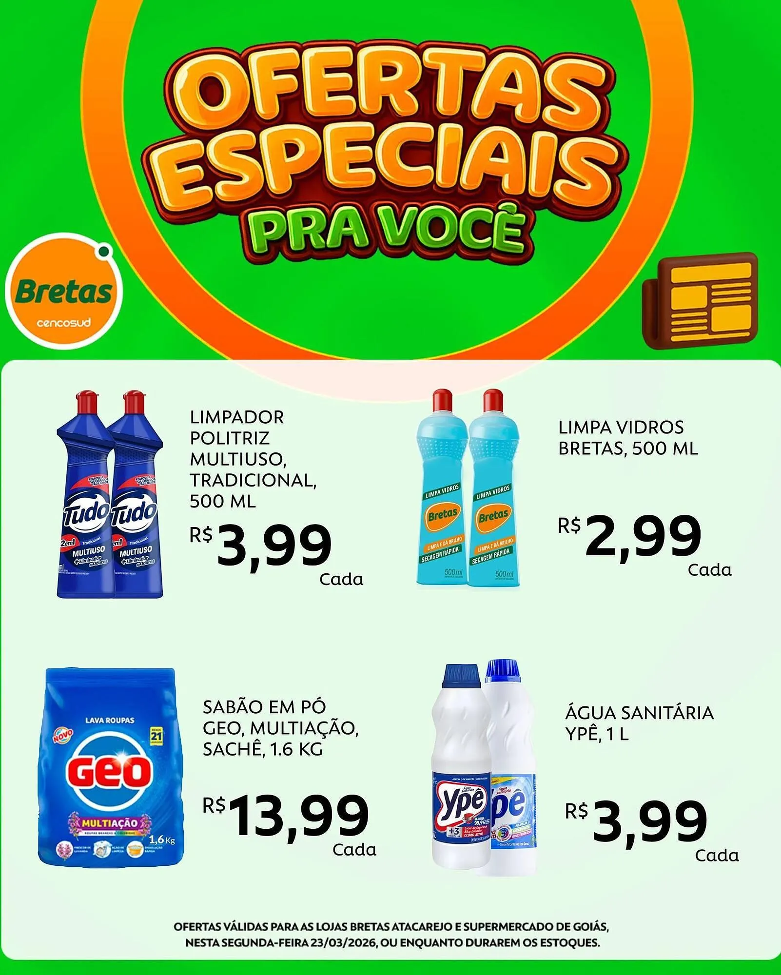 Encarte de Catálogo Supermercados Bretas 23 de março até 23 de março 2026 - Pagina 4