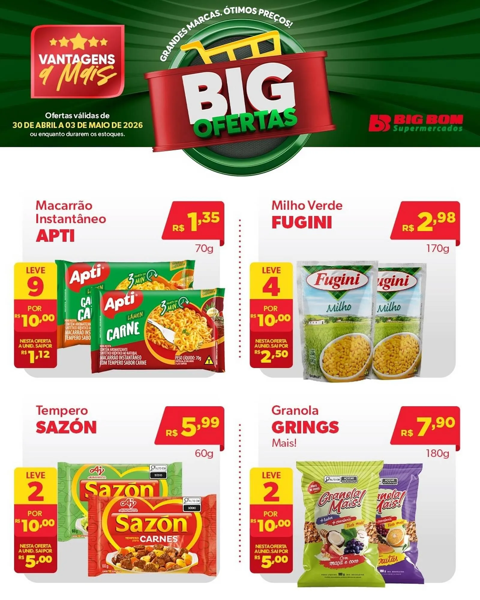 Encarte de Catálogo Big Bom Supermercados 30 de abril até 3 de maio 2026 - Pagina 5