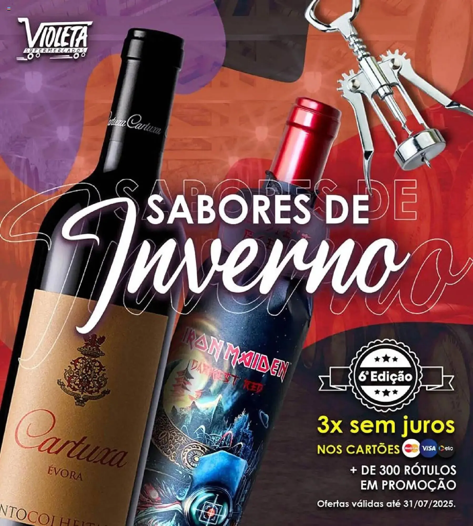 Encarte de Catálogo Violeta Supermercados 1 de julho até 31 de julho 2025 - Pagina 1