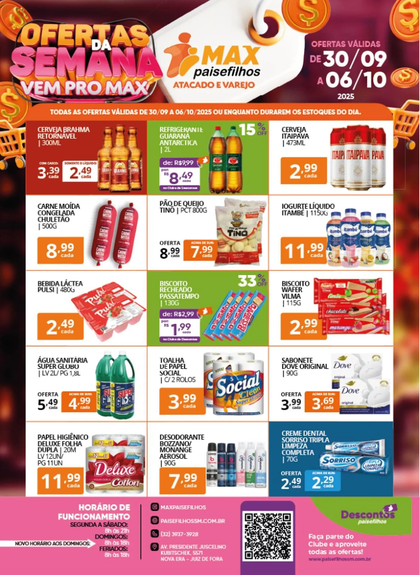 Encarte de Catálogo Pais e Filhos Supermercados 30 de setembro até 6 de outubro 2025 - Pagina 2