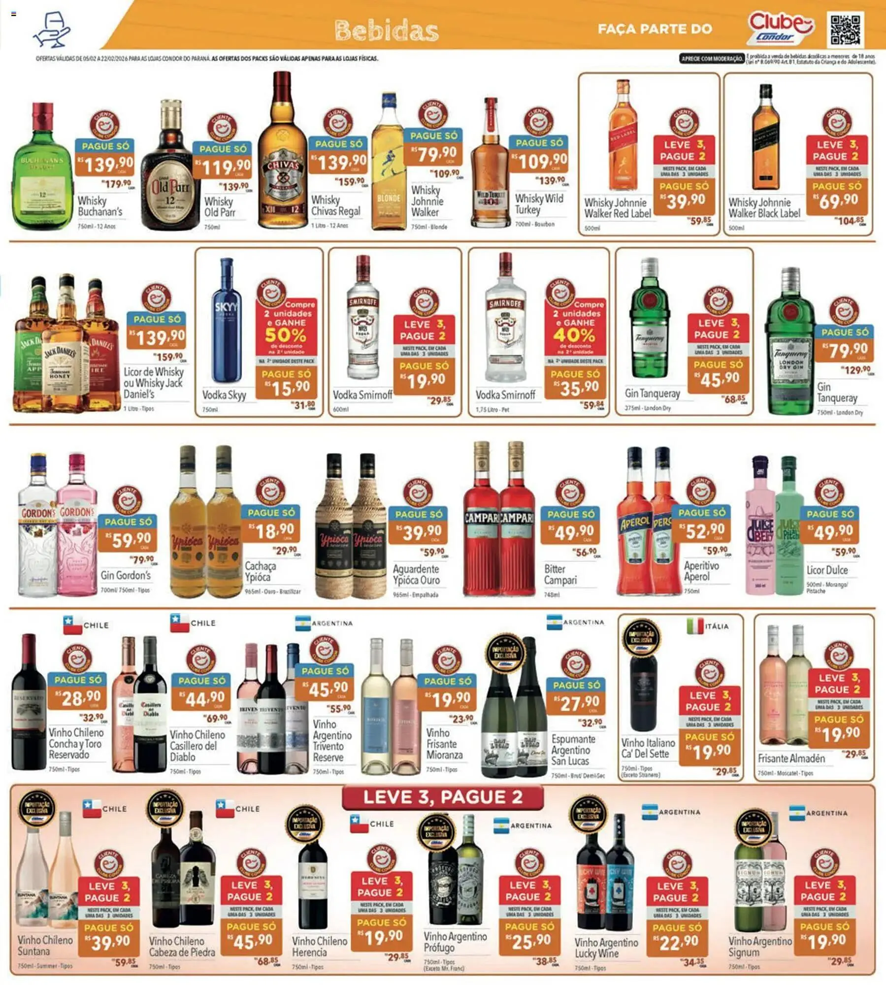 Encarte de Catálogo Supermercados Condor 5 de fevereiro até 22 de fevereiro 2026 - Pagina 19