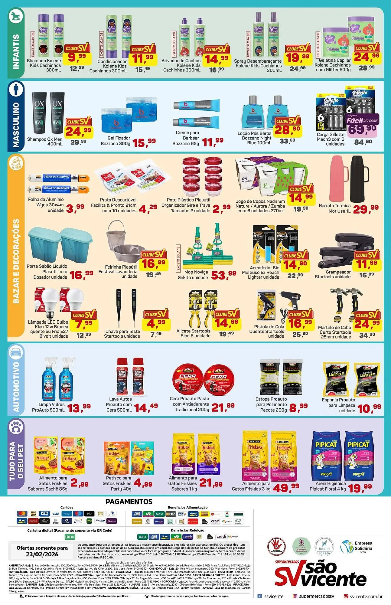 Encarte de Catálogo Supermercados São Vicente 23 de fevereiro até 23 de fevereiro 2026 - Pagina 2