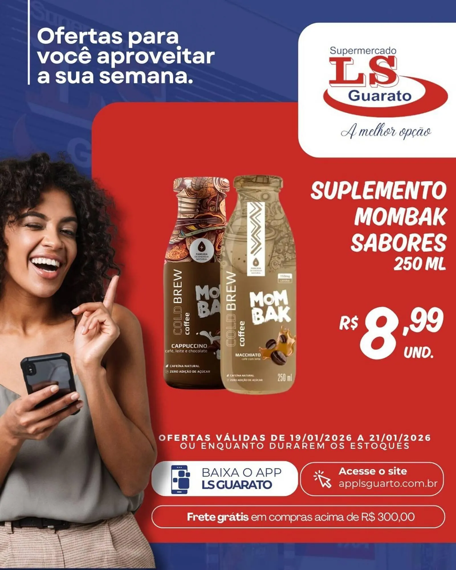 Encarte de Catálogo Supermercado LS Guarato 19 de janeiro até 21 de janeiro 2026 - Pagina 1