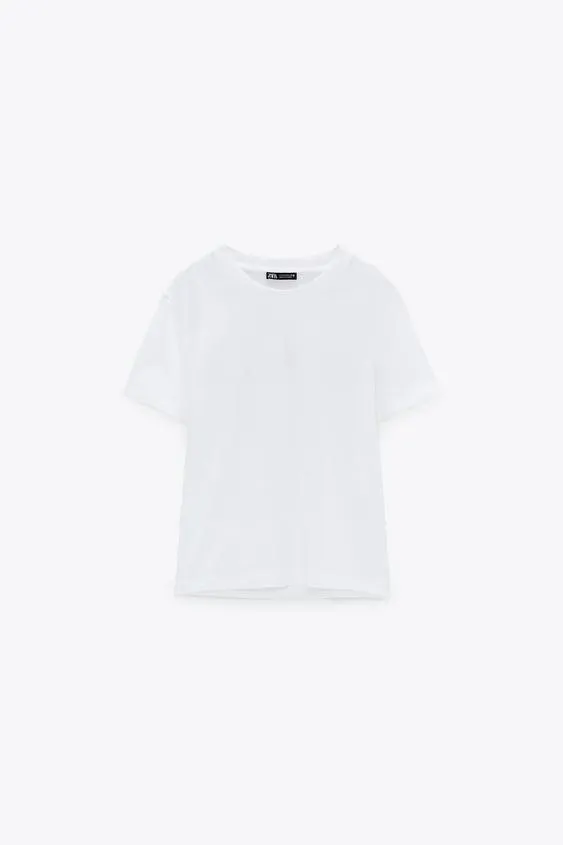 CAMISETA BÁSICA DE ALGODÃO