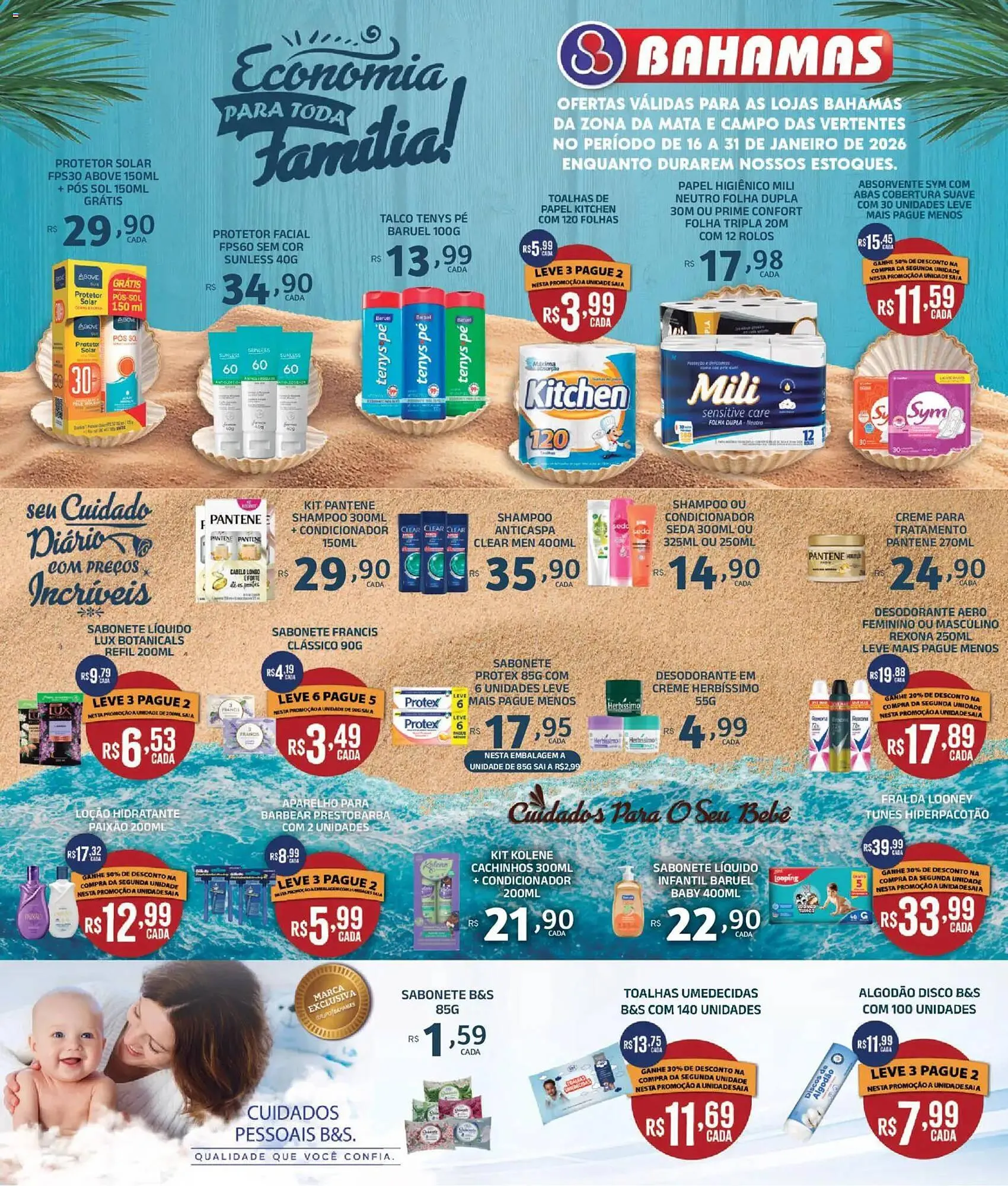 Encarte de Catálogo Bahamas Supermercados 16 de janeiro até 31 de janeiro 2026 - Pagina 1