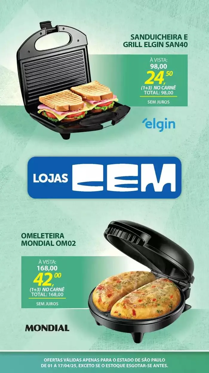 Encarte de Encarte Lojas Cem 3 de abril até 17 de abril 2025 - Pagina 79