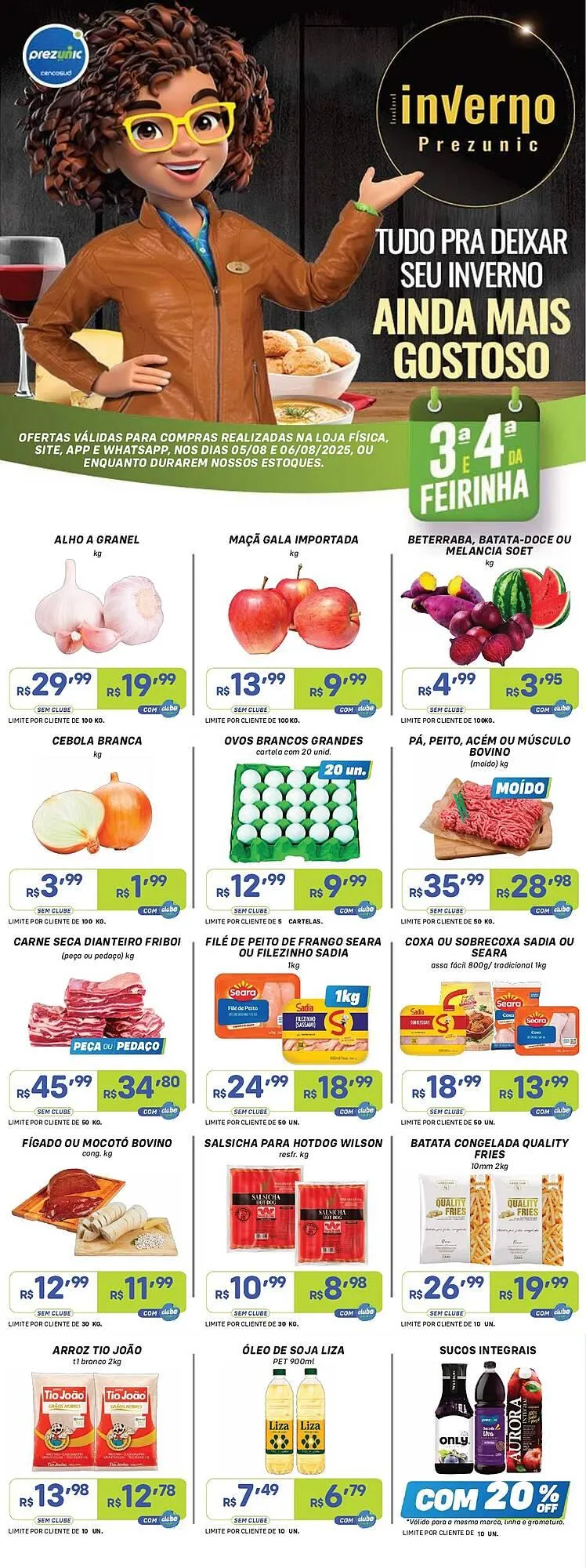 Encarte de Catálogo Prezunic 5 de agosto até 6 de agosto 2025 - Pagina 1