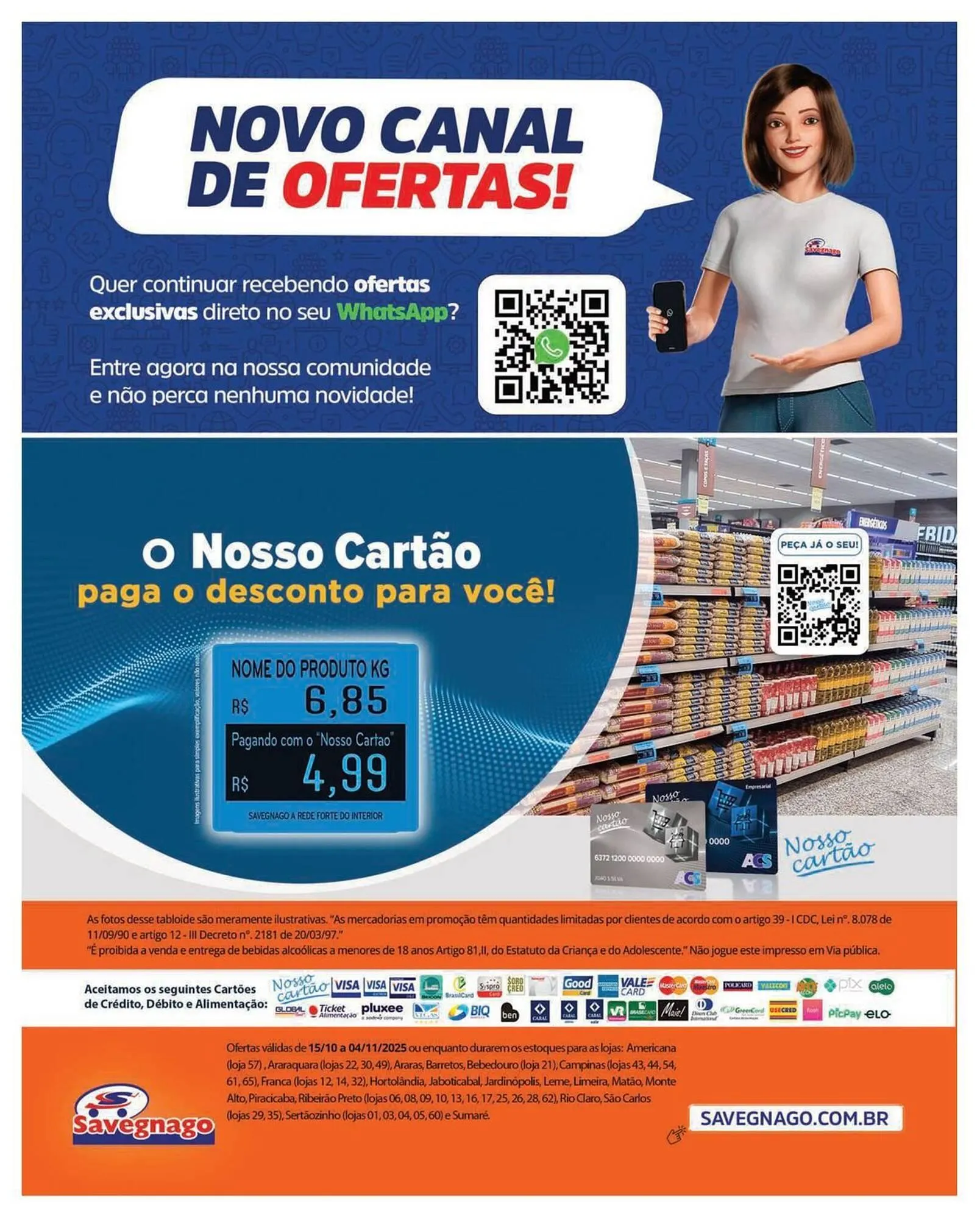 Encarte de Catálogo Supermercados Savegnago 20 de outubro até 4 de novembro 2025 - Pagina 16