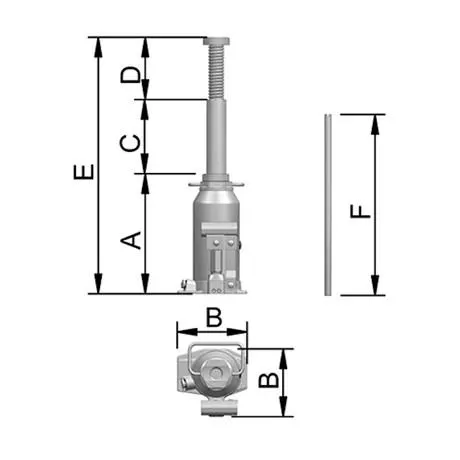 Macaco Hidráulico Garrafa 20 Toneladas 20700 CJ20 BOVENAU