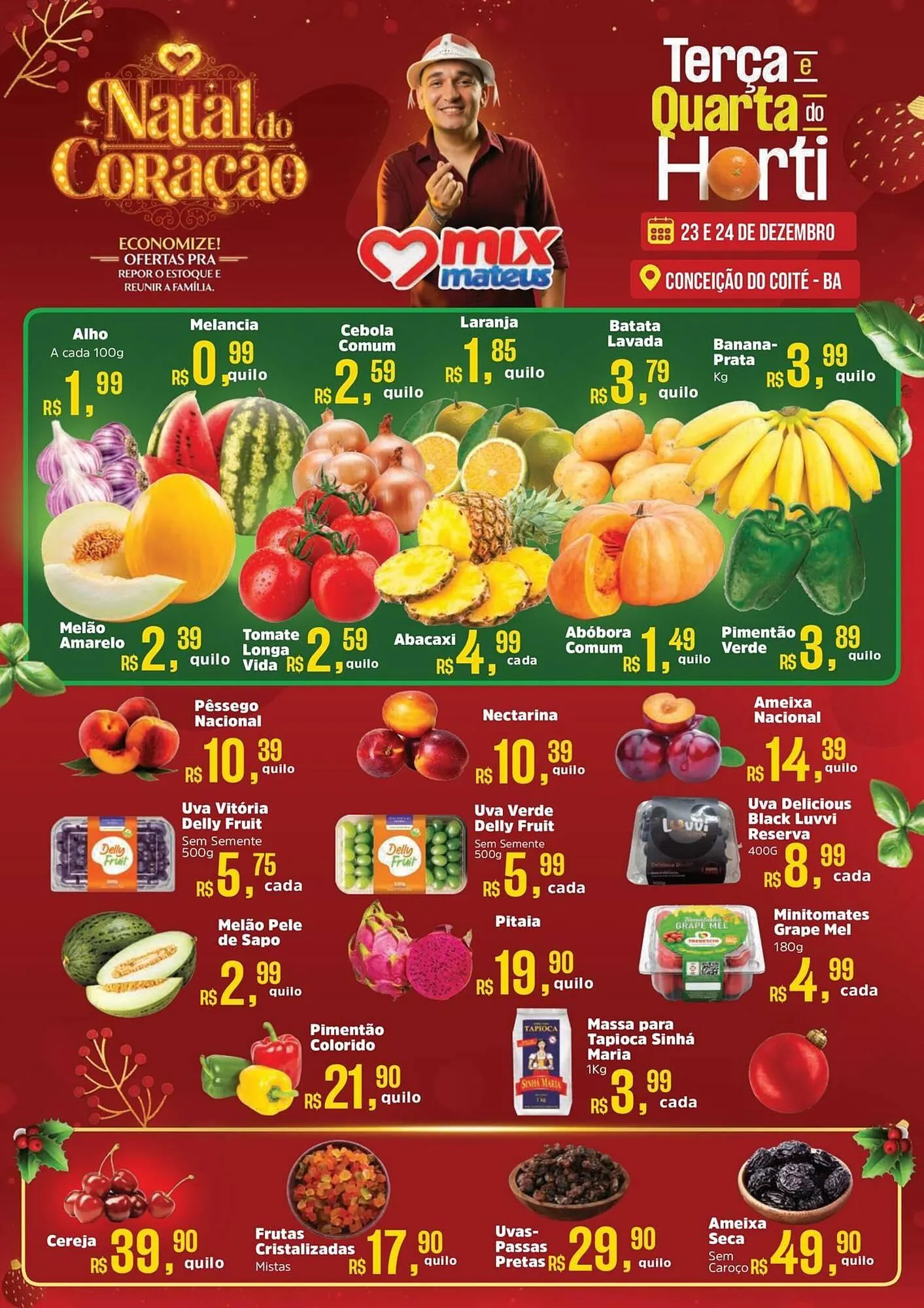 Encarte de Catálogo Supermercados Mateus 23 de dezembro até 24 de dezembro 2025 - Pagina 1