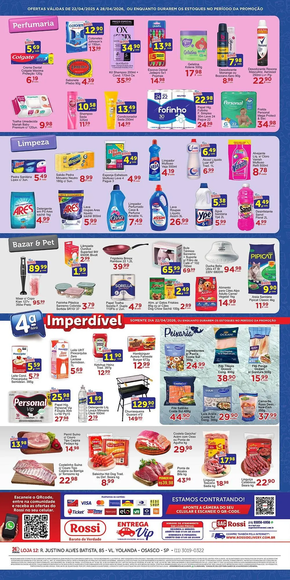 Encarte de Folheto Rossi Supermercado 22 de abril até 28 de abril 2026 - Pagina 4