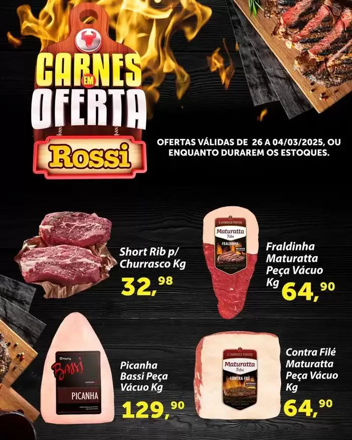 Encarte de Encarte Rossi Supermercados 26 de fevereiro até 4 de março 2025 - Pagina 1