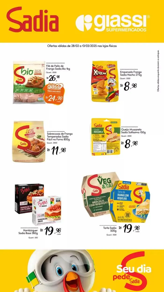 Encarte de Sadia e Perdigão 28 de fevereiro até 13 de março 2025 - Pagina 1