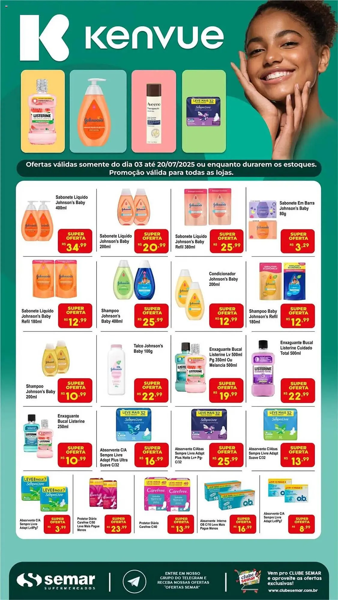 Encarte de Catálogo Semar Supermercado 3 de julho até 20 de julho 2025 - Pagina 1