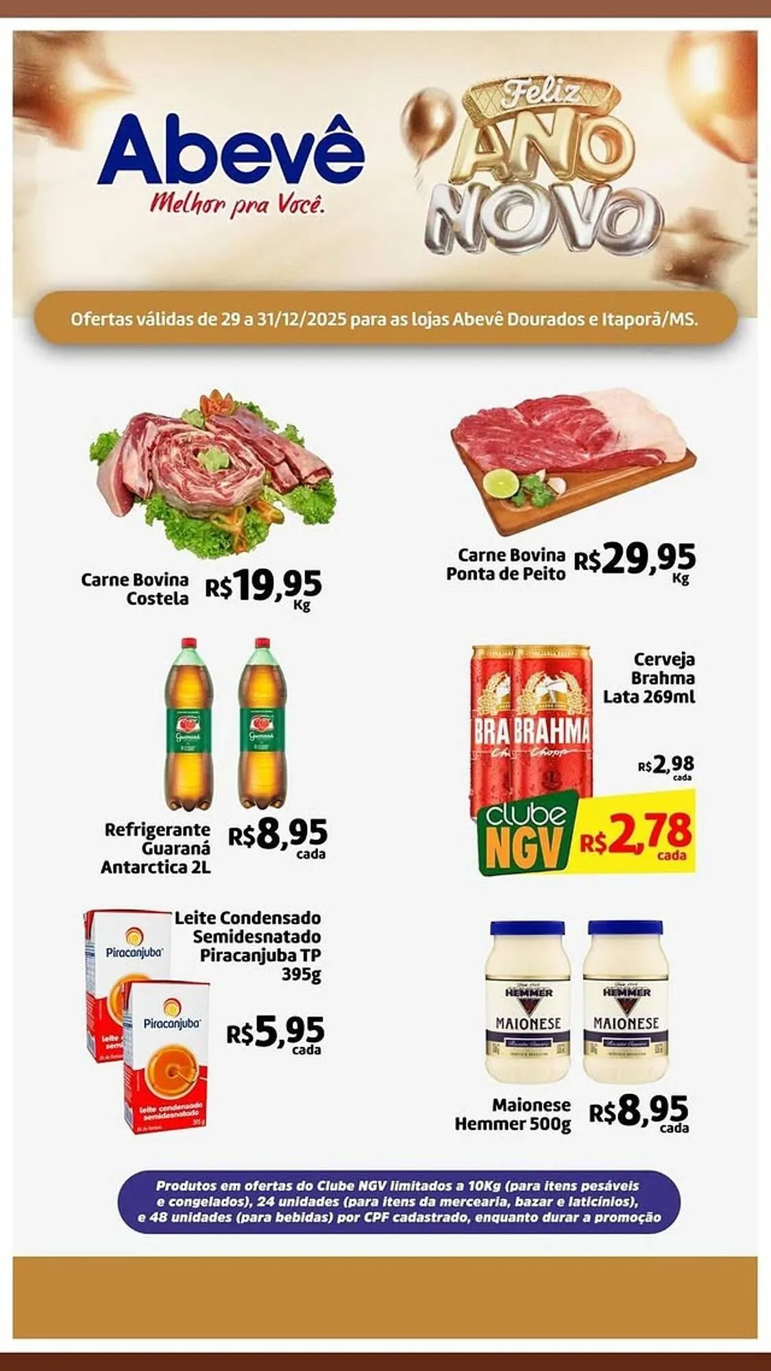 Encarte de Catálogo Abevê Supermercados 29 de dezembro até 31 de dezembro 2025 - Pagina 3