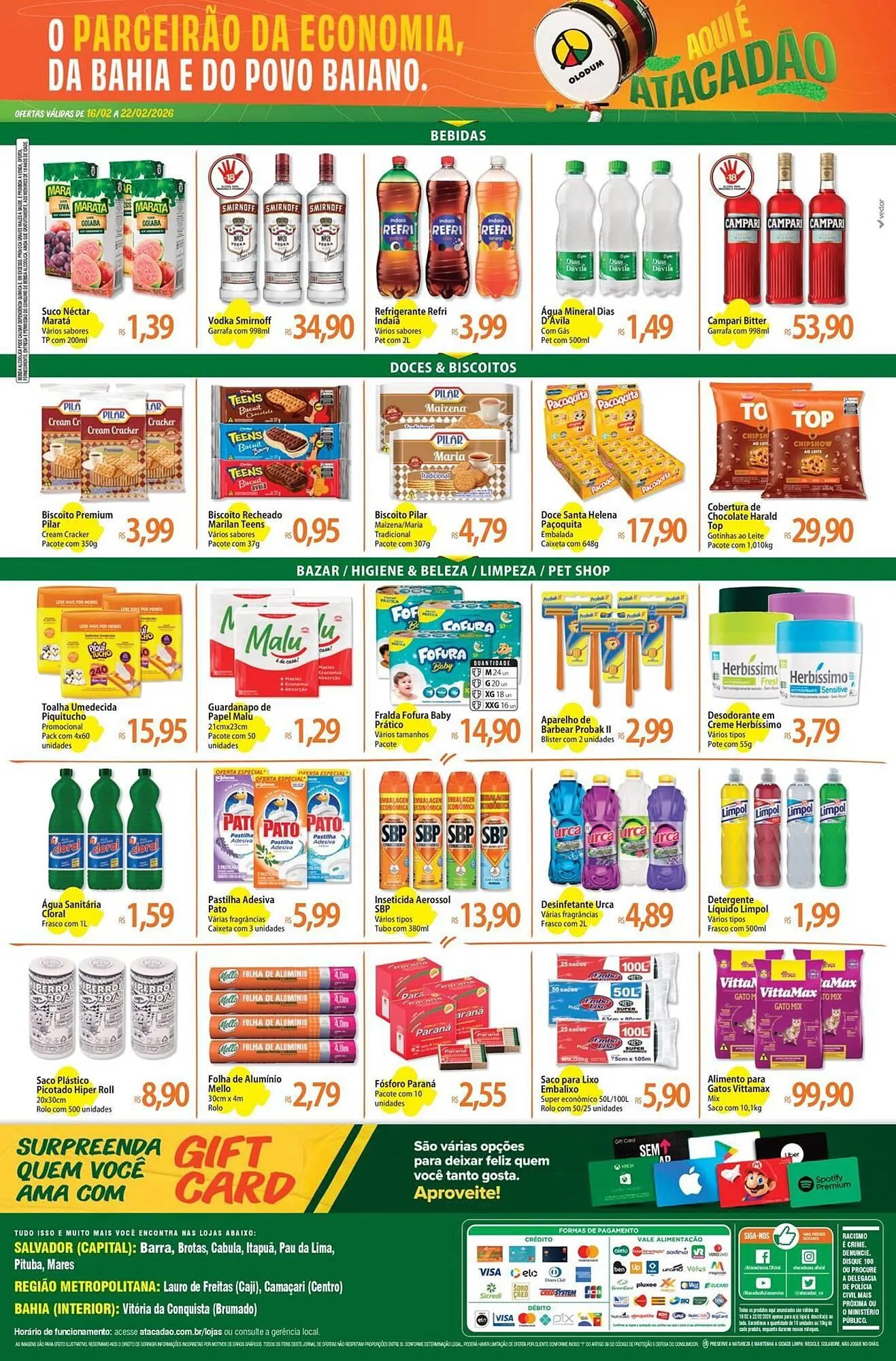 Encarte de Folheto Atacadão 16 de fevereiro até 22 de fevereiro 2026 - Pagina 2
