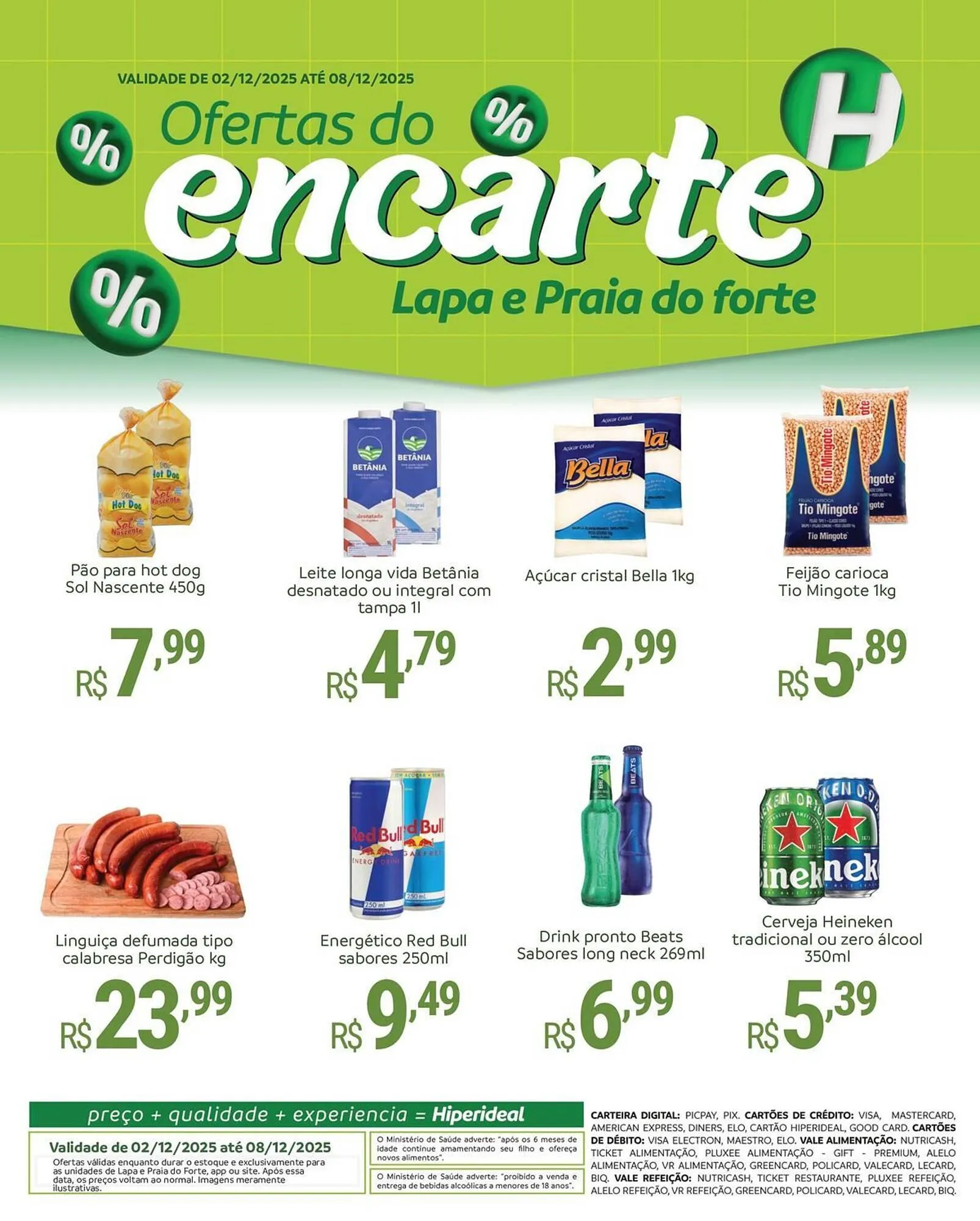 Encarte de Catálogo Hiperideal Supermercados 1 de dezembro até 8 de dezembro 2025 - Pagina 1