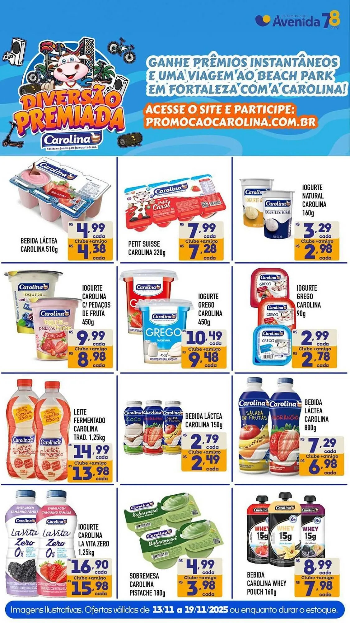 Encarte de Catálogo Supermercados Avenida 13 de novembro até 19 de novembro 2025 - Pagina 1