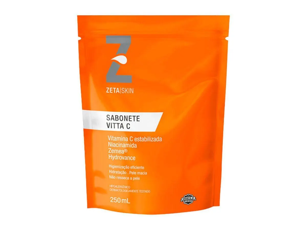Refil Sabonete Líquido Facial Zeta Skin Vitta C 250ml