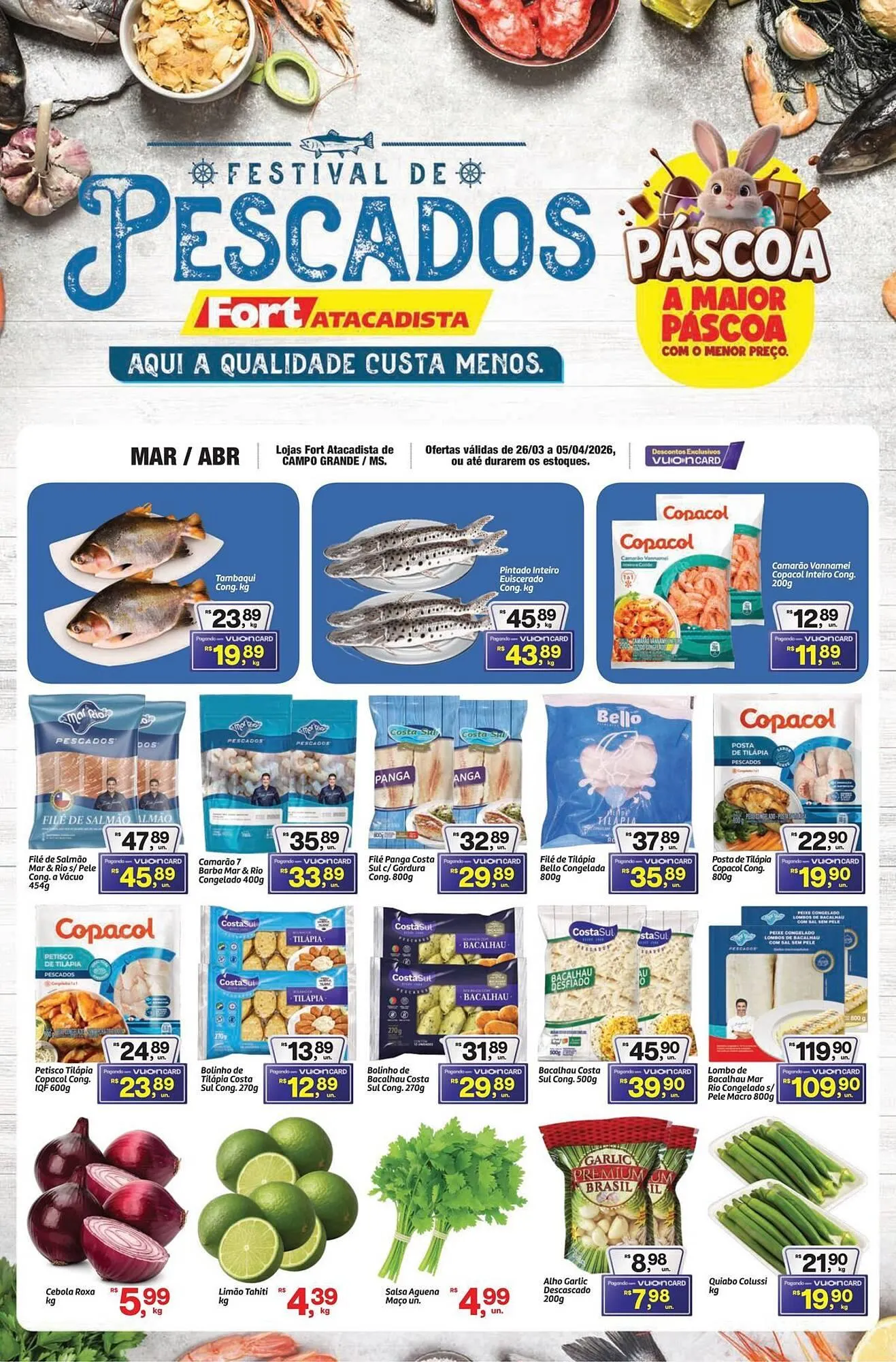 Encarte de Tabloide Fort Atacadista 26 de março até 5 de abril 2026 - Pagina 1