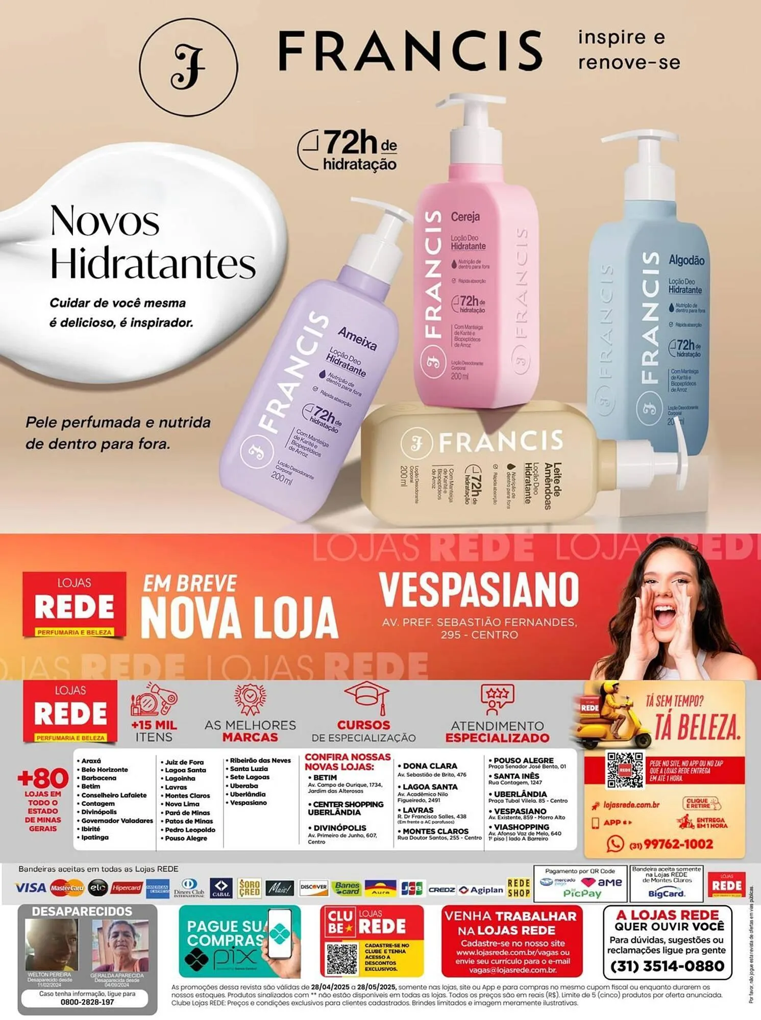 Encarte de Catálogo Lojas Rede 29 de abril até 28 de maio 2025 - Pagina 48