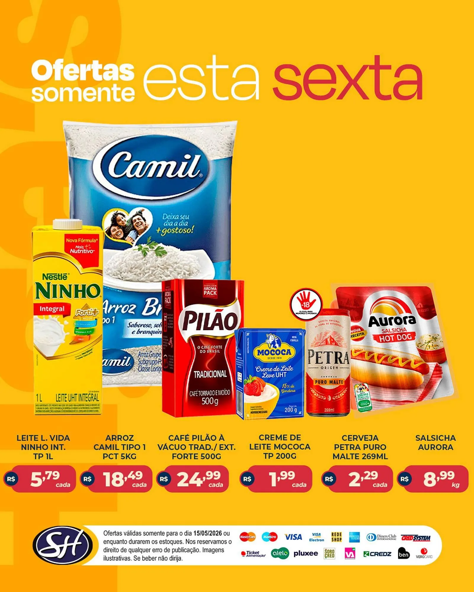 Encarte de Folheto Higa's Supermercado 15 de maio até 15 de maio 2026 - Pagina 1