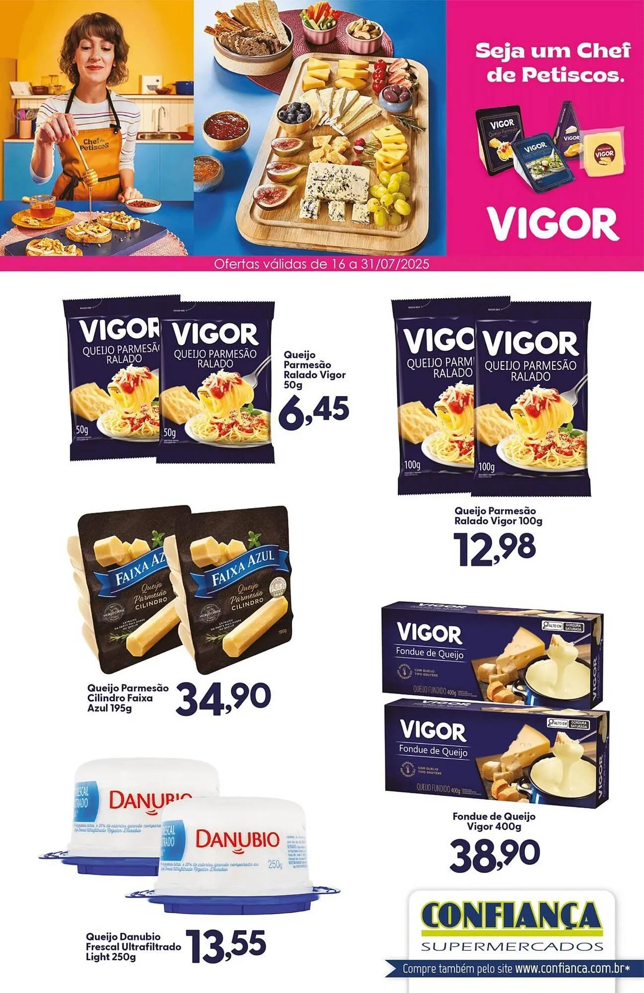 Encarte de Catálogo Confiança Supermercados 16 de julho até 31 de julho 2025 - Pagina 1