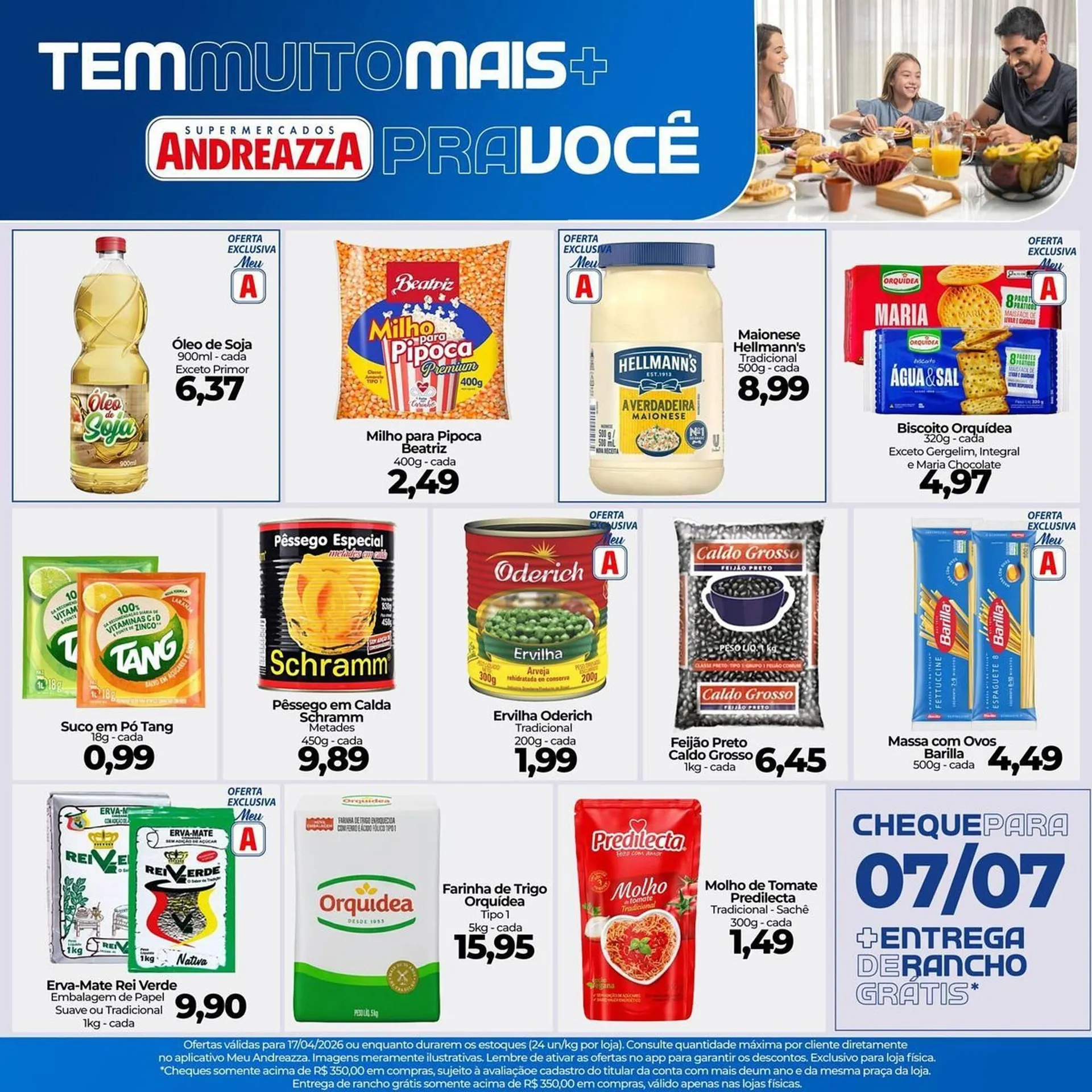 Encarte de Catálogo Supermercados Andreazza 17 de abril até 17 de abril 2026 - Pagina 1