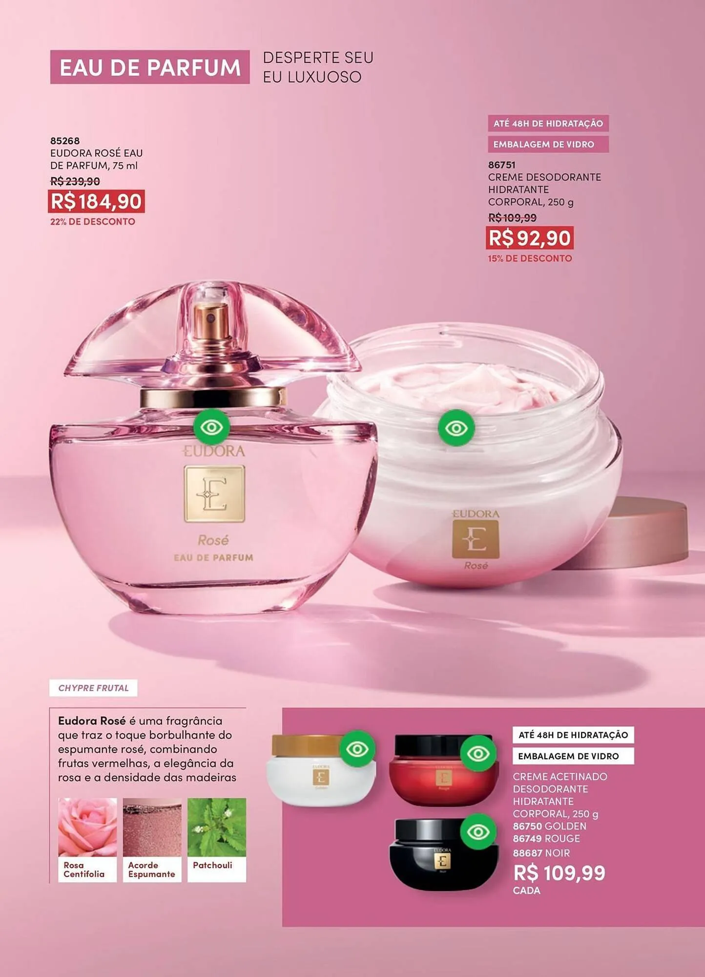 Encarte de Catálogo Eudora 1 de abril até 1 de maio 2026 - Pagina 96