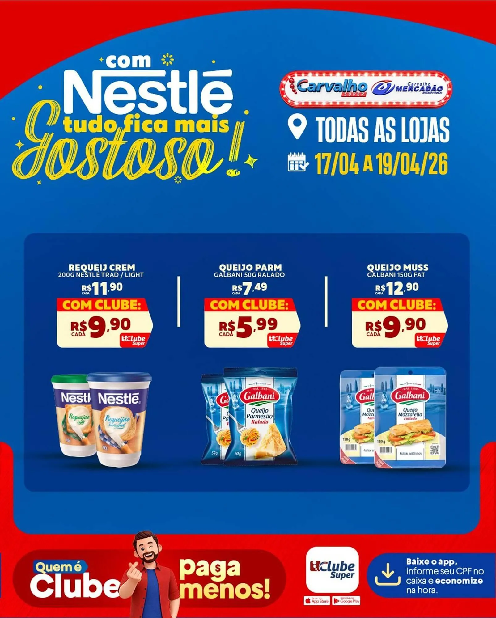 Encarte de Catálogo Carvalho Supermercado 17 de abril até 19 de abril 2026 - Pagina 2