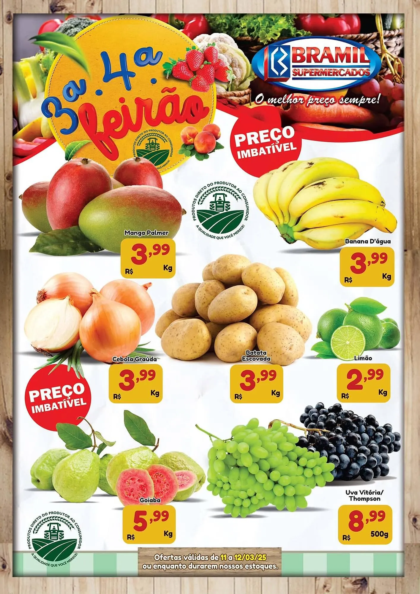 Encarte de Catálogo Bramil Supermercados 11 de março até 12 de março 2025 - Pagina 1