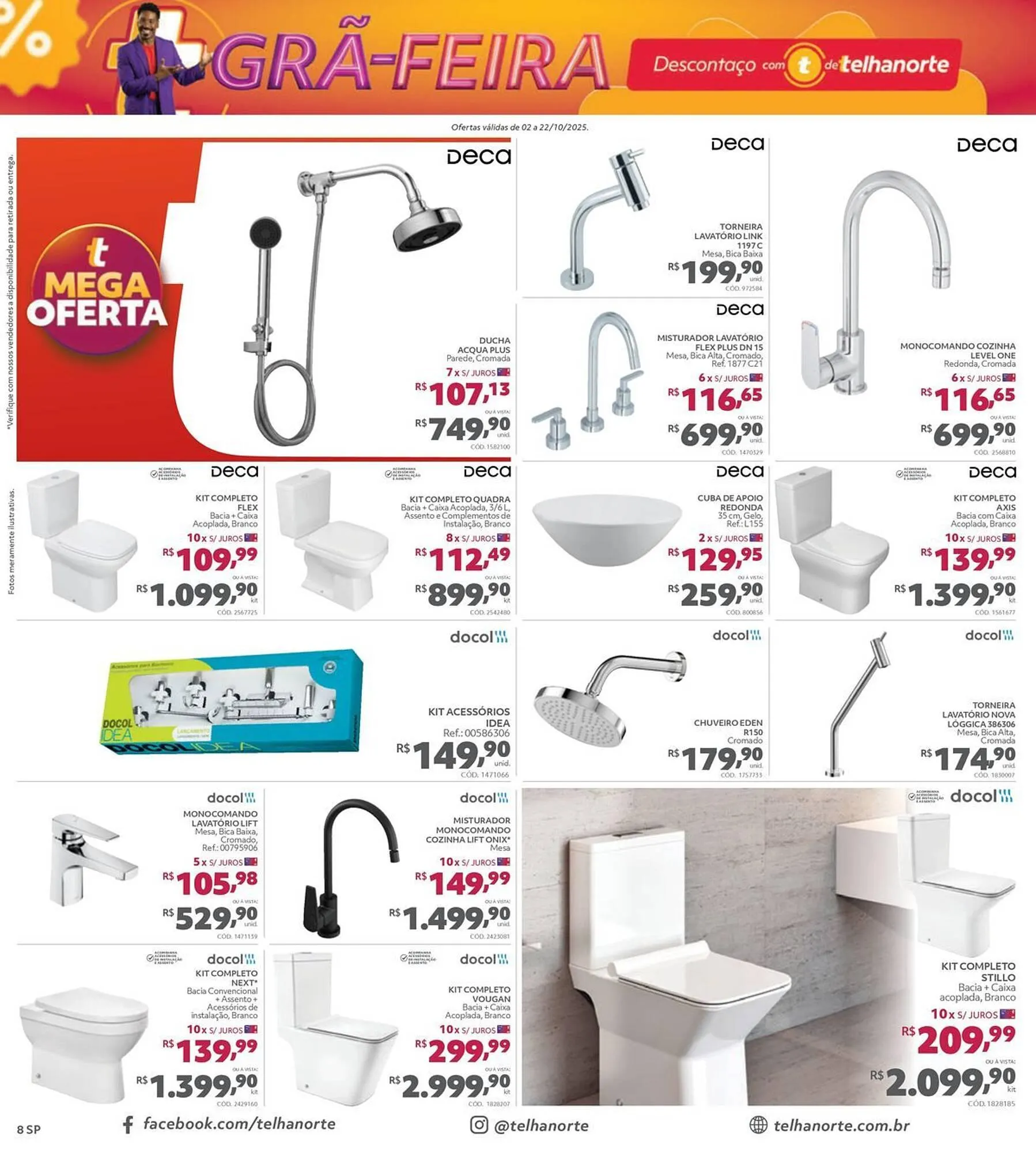 Encarte de Catálogo Telhanorte 2 de outubro até 22 de outubro 2025 - Pagina 8