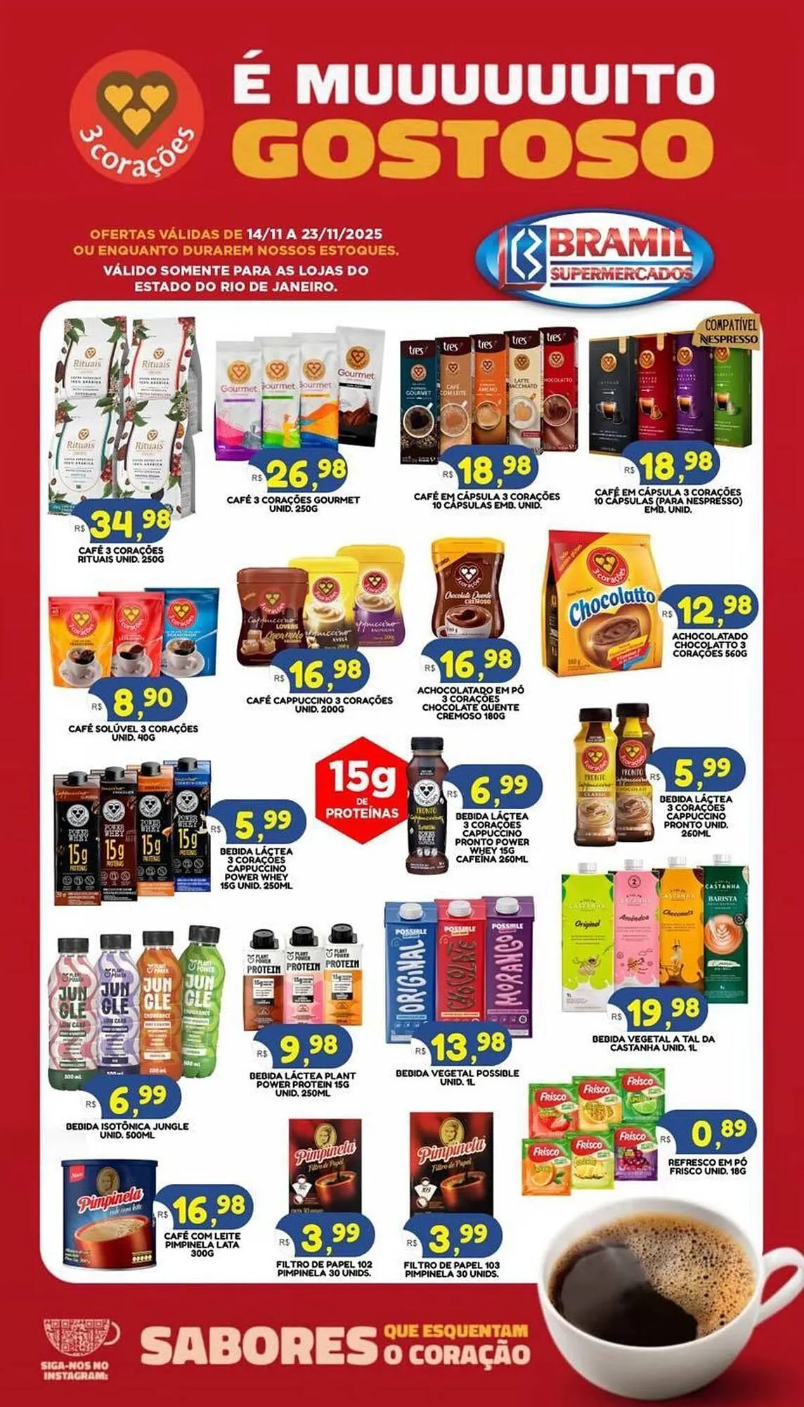 Encarte de Encarte Bramil Supermercados 14 de novembro até 23 de novembro 2025 - Pagina 1