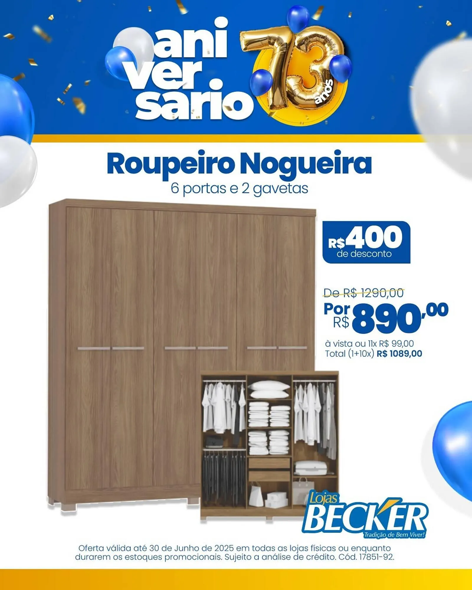 Encarte de Catálogo Lojas Becker 17 de junho até 30 de junho 2025 - Pagina 1