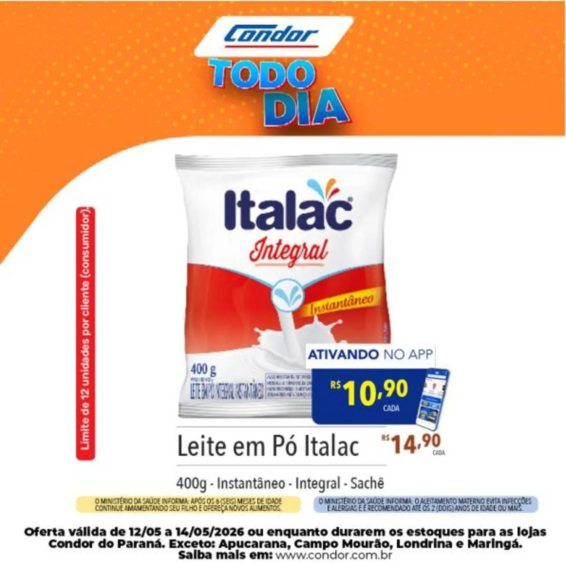 Encarte de Catálogo Supermercados Condor 12 de maio até 14 de maio 2026 - Pagina 10