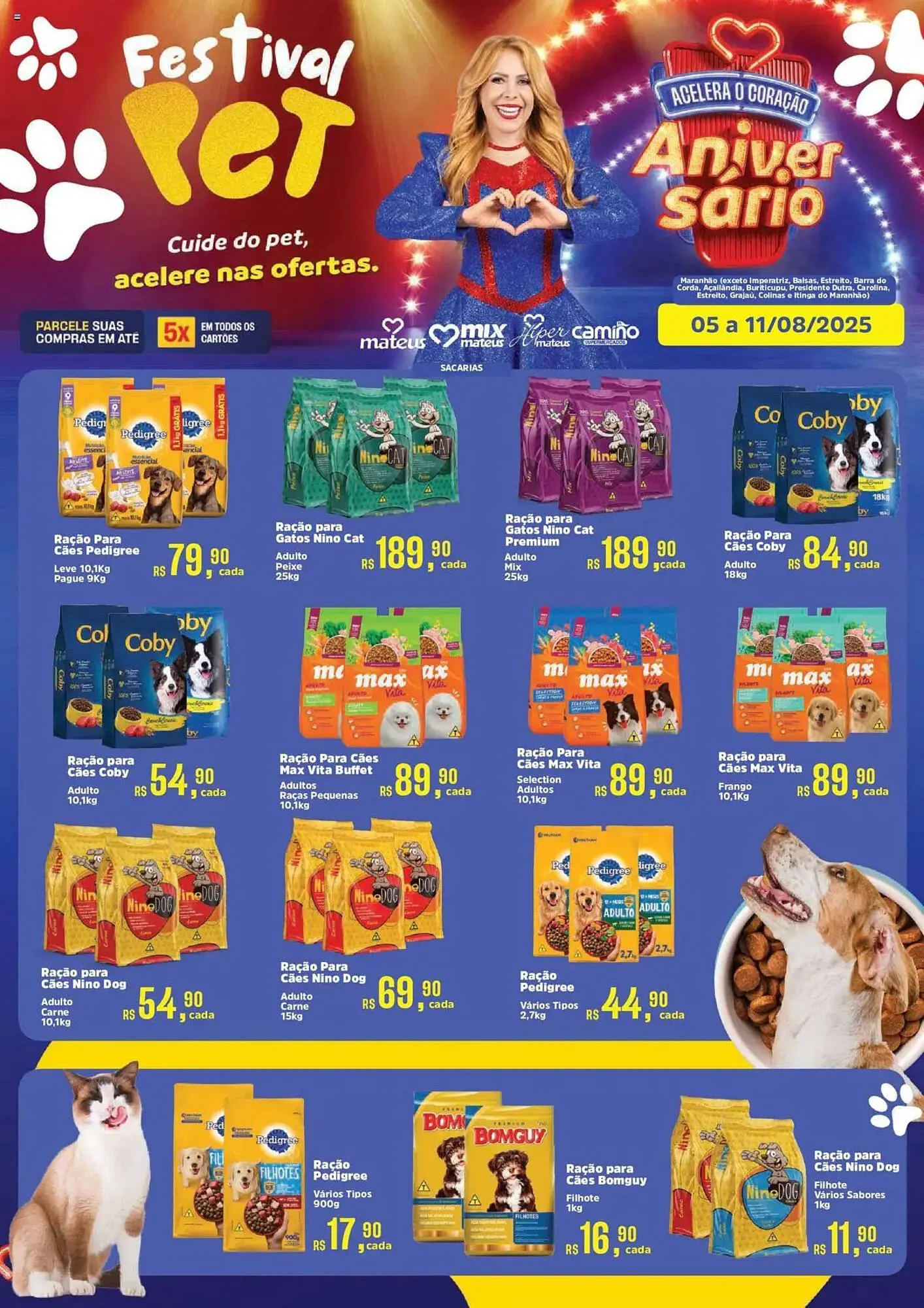 Encarte de Catálogo Supermercados Mateus 5 de agosto até 11 de agosto 2025 - Pagina 1