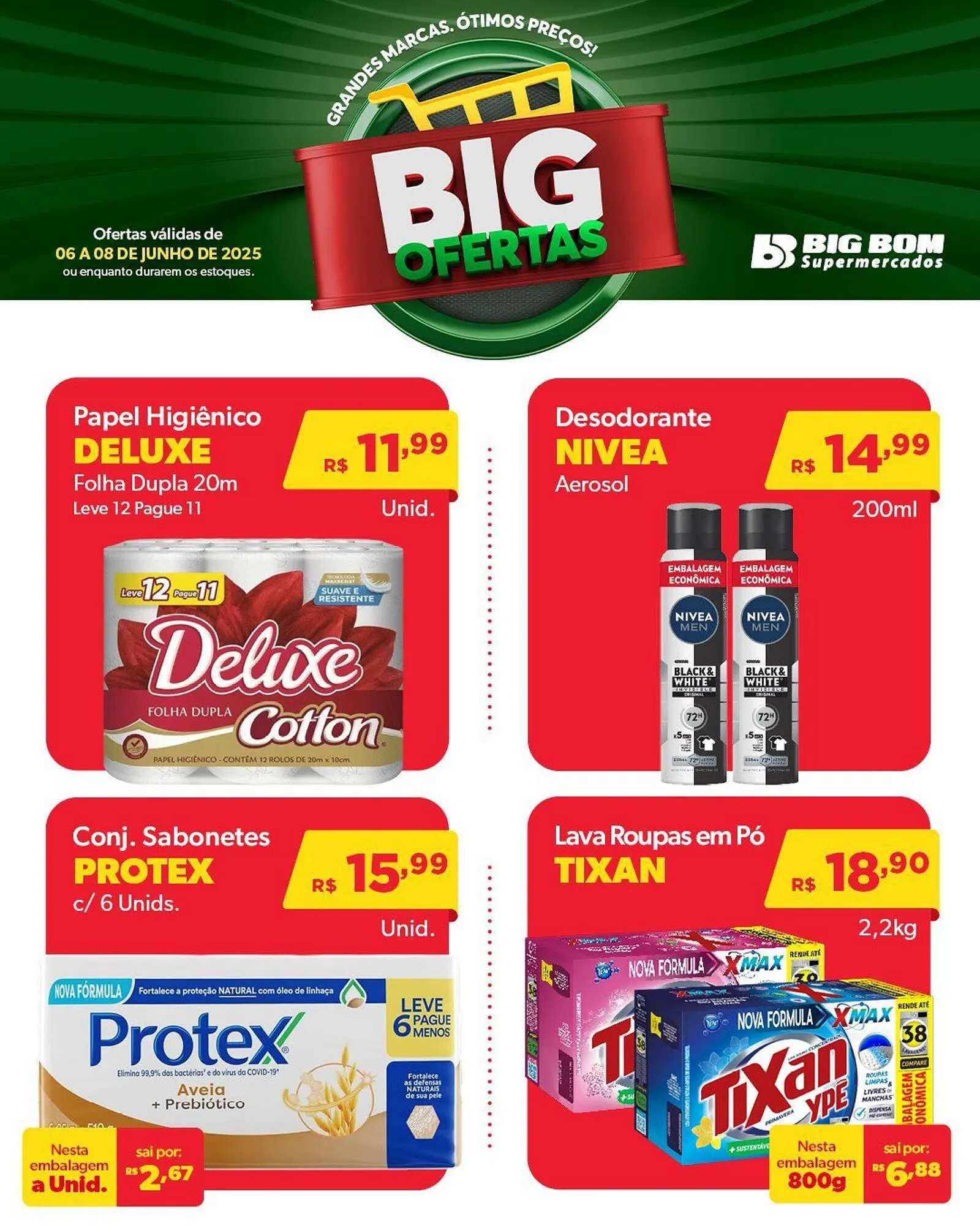 Encarte de Catálogo Big Bom Supermercados 6 de junho até 8 de junho 2025 - Pagina 3