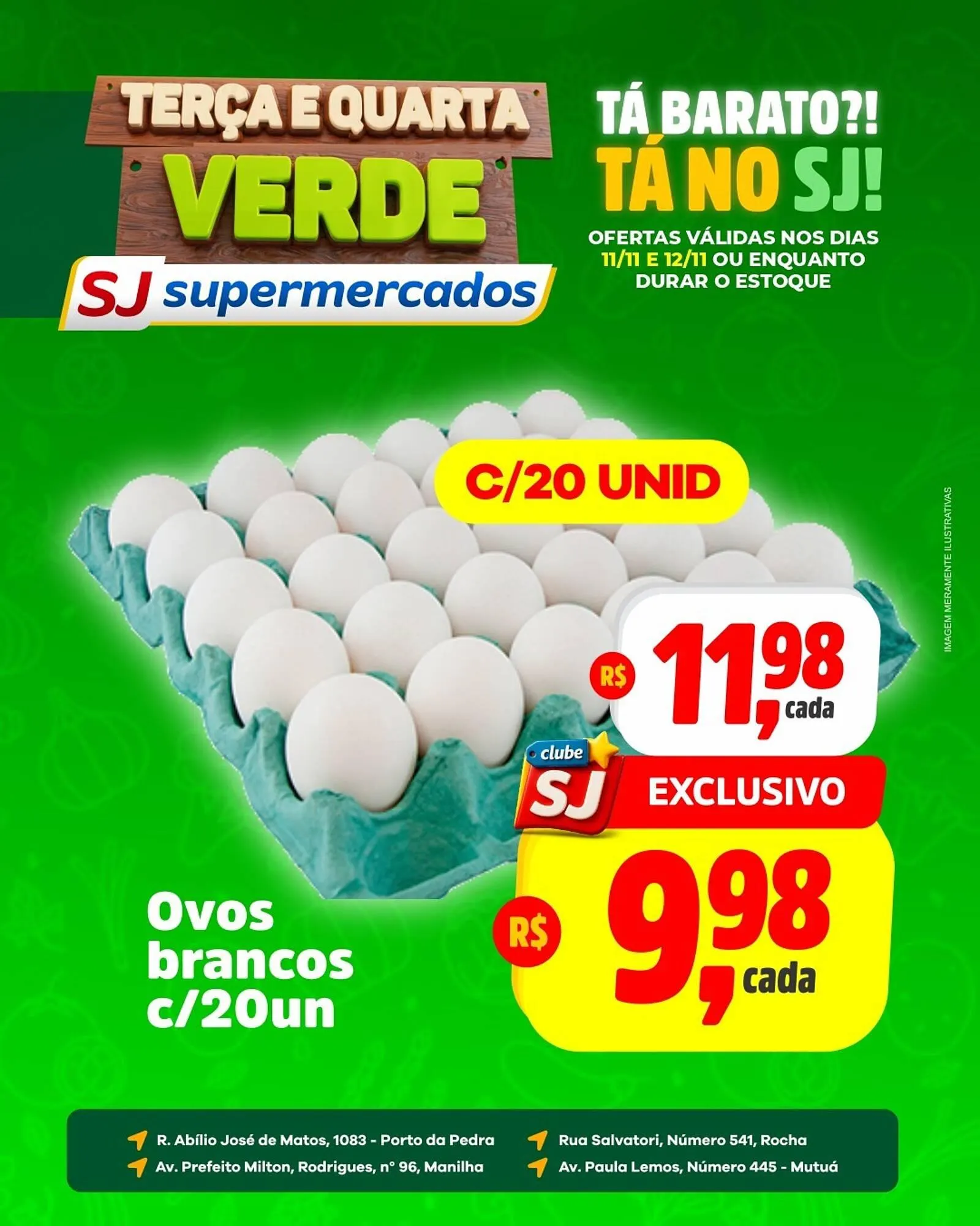Encarte de Encarte Sj Supermercados 11 de novembro até 12 de novembro 2025 - Pagina 1