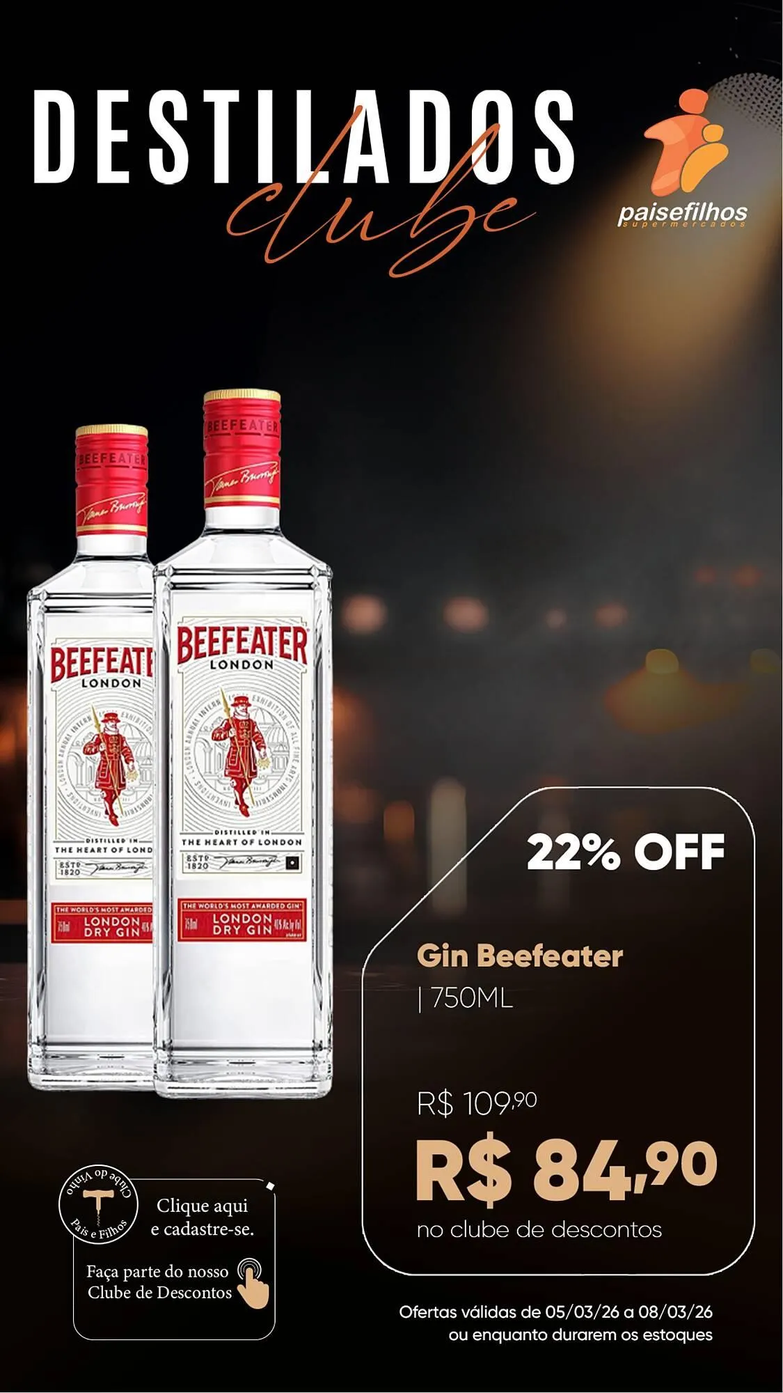 Encarte de Catálogo Pais e Filhos Supermercados 5 de março até 8 de março 2026 - Pagina 1