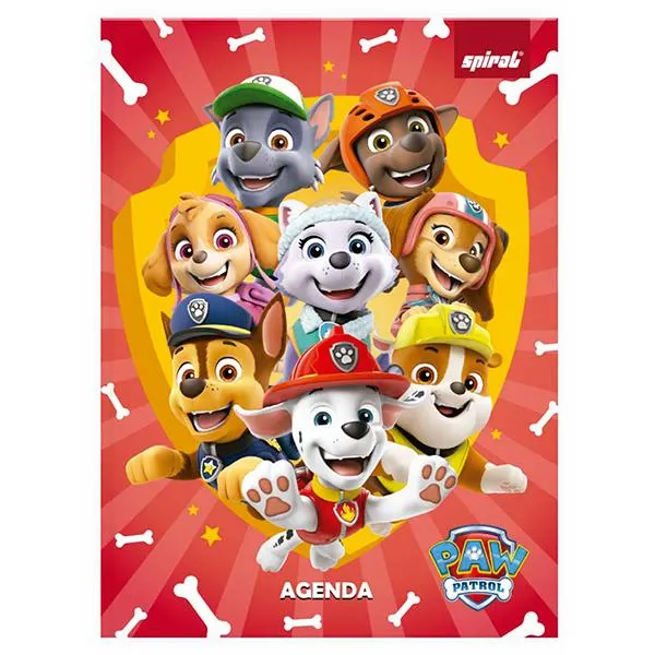 Agenda Permanente Patrulha Canina, 114 folhas, 2514940, Spiral Ptc - PT 1 UN