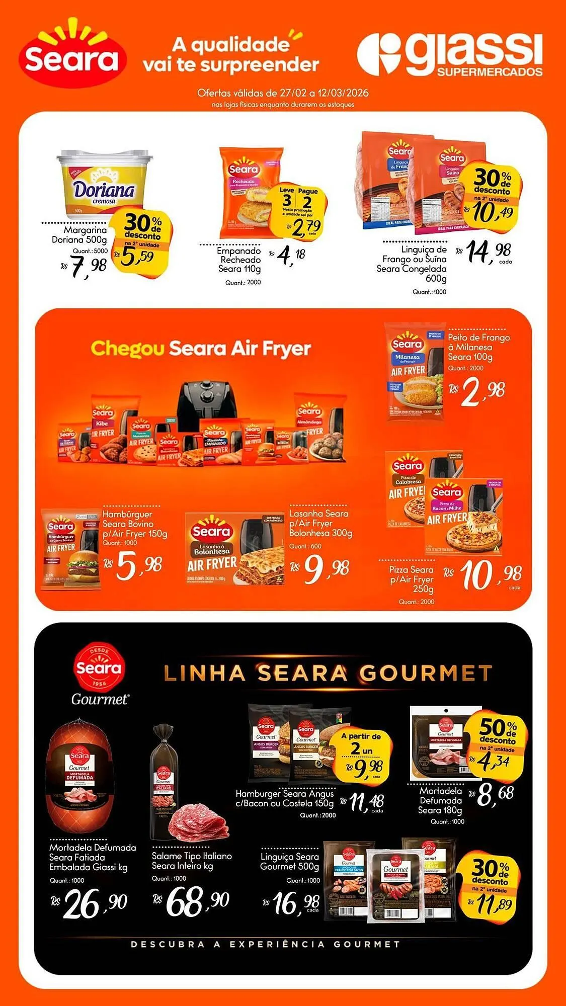 Encarte de Encarte Giassi Supermercados 27 de fevereiro até 12 de março 2026 - Pagina 1