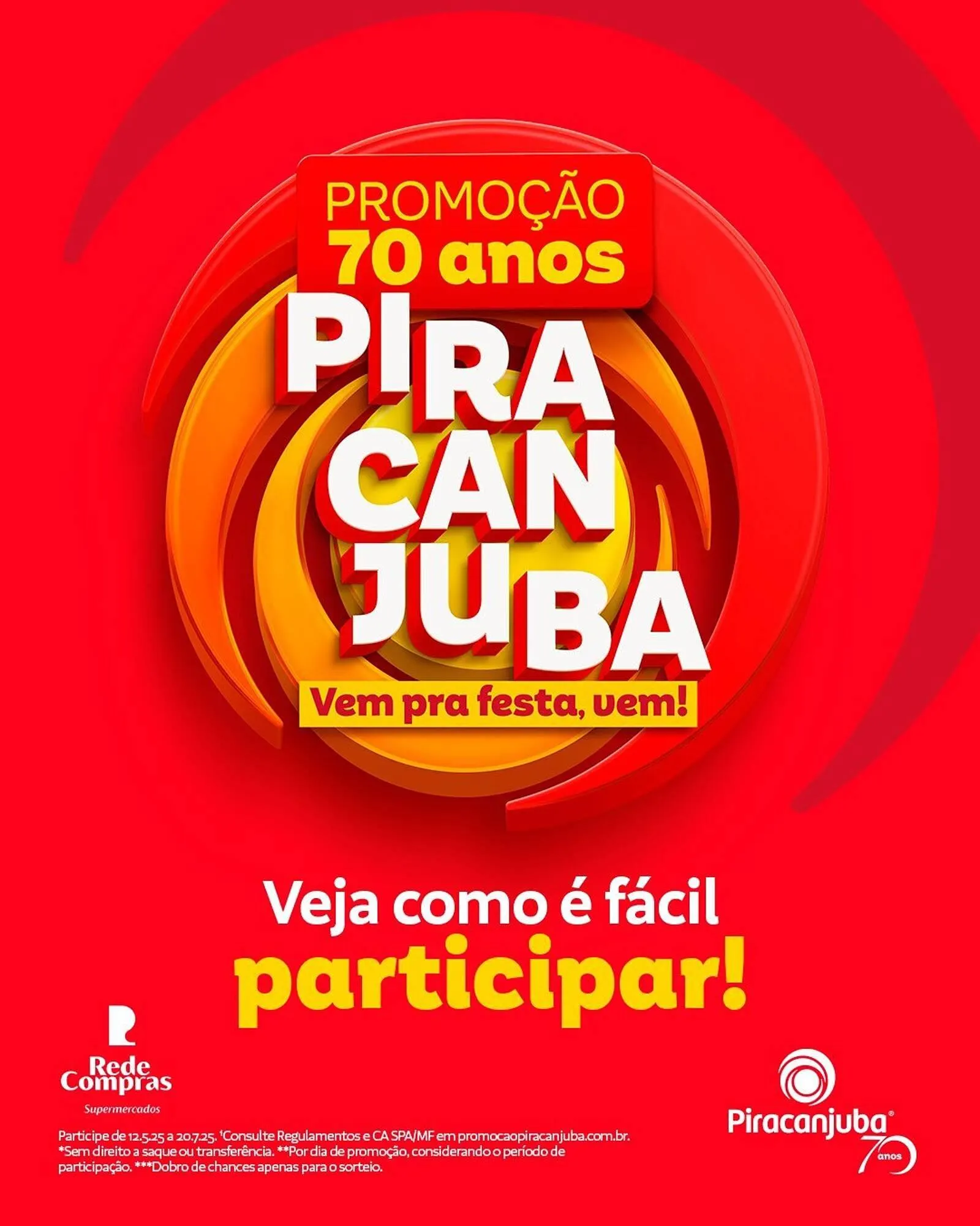 Encarte de Catálogo Rede Compras 18 de junho até 20 de julho 2025 - Pagina 1