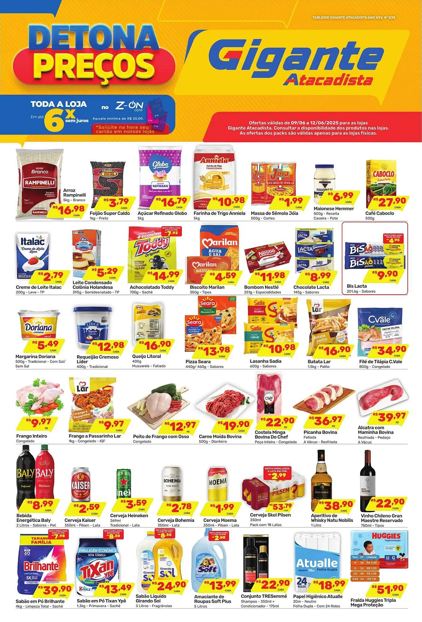 Encarte de Catálogo Gigante Atacadista 10 de junho até 17 de junho 2025 - Pagina 1