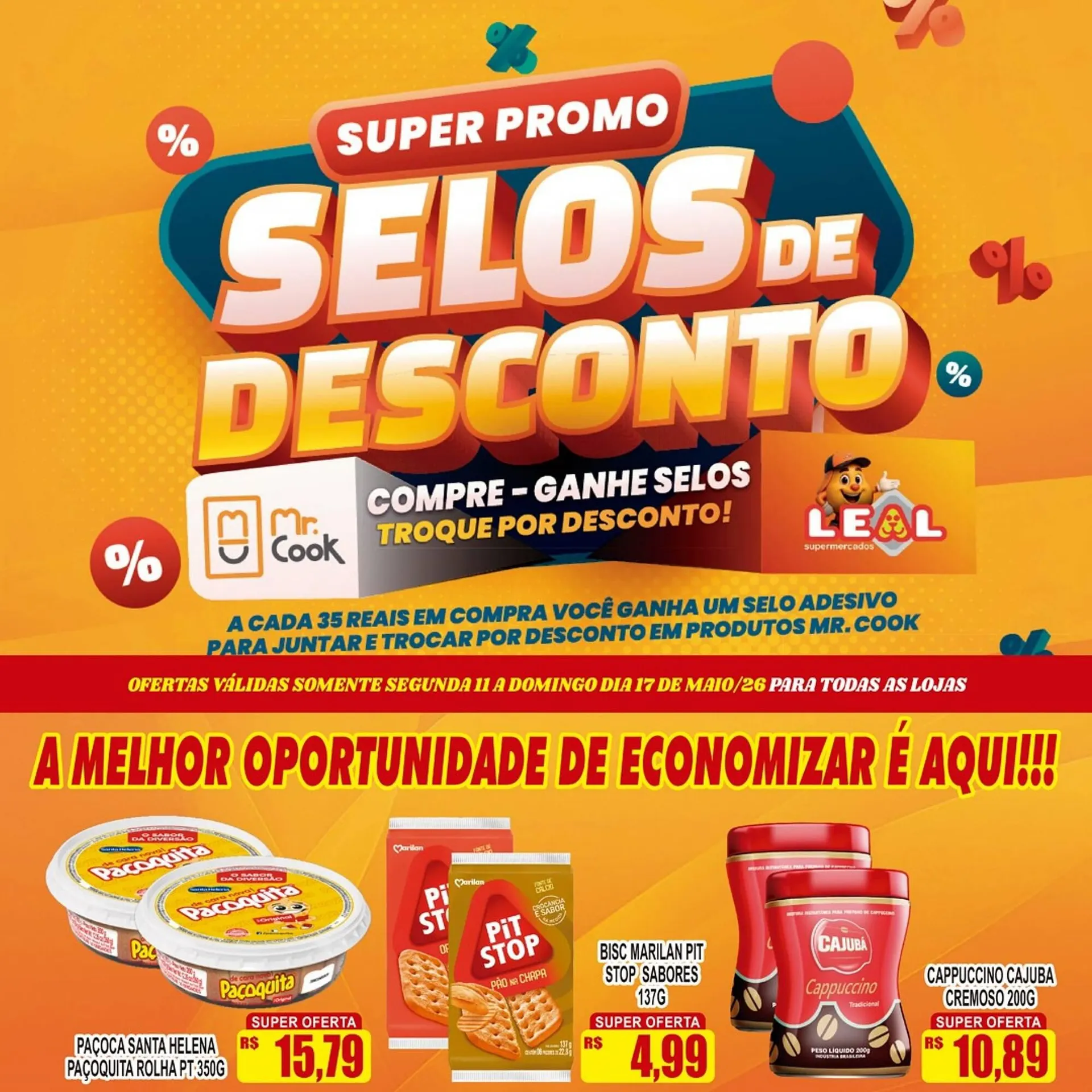 Encarte de Folheto Supermercado leal 13 de maio até 17 de maio 2026 - Pagina 1