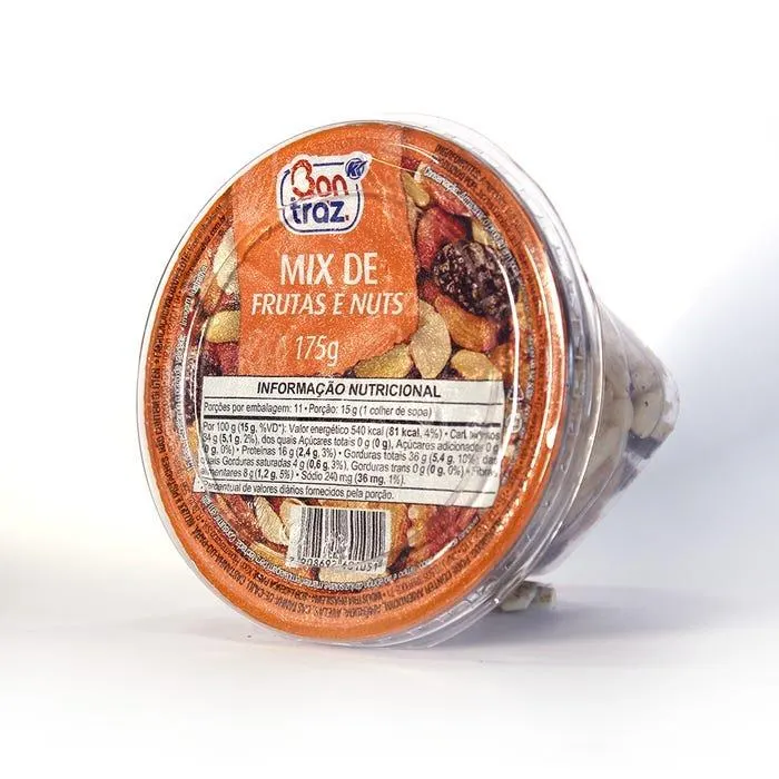 Mix Frutas Bontraz Secas Pote Com 150g