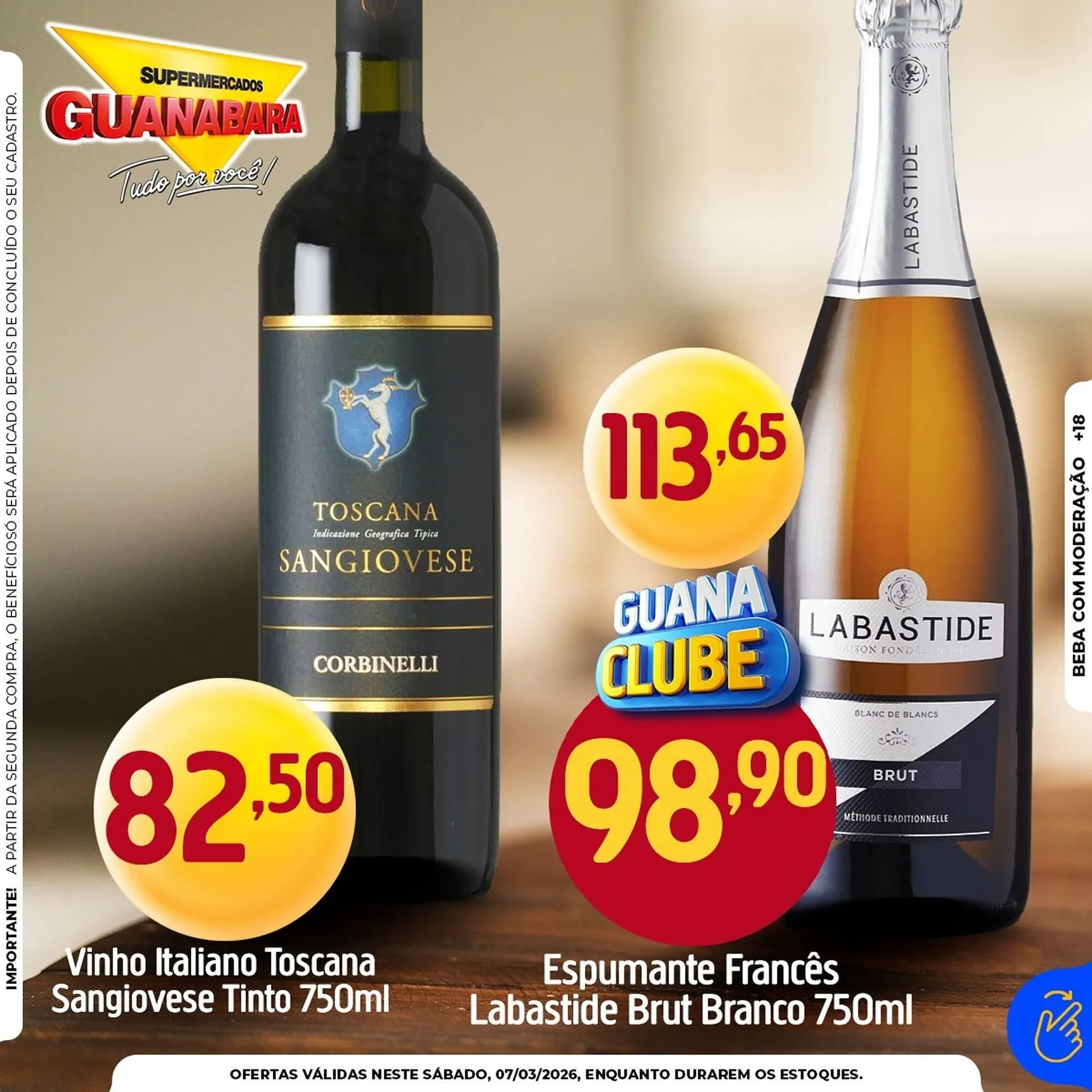 Encarte de Encarte Supermercados Guanabara 7 de março até 7 de março 2026 - Pagina 1