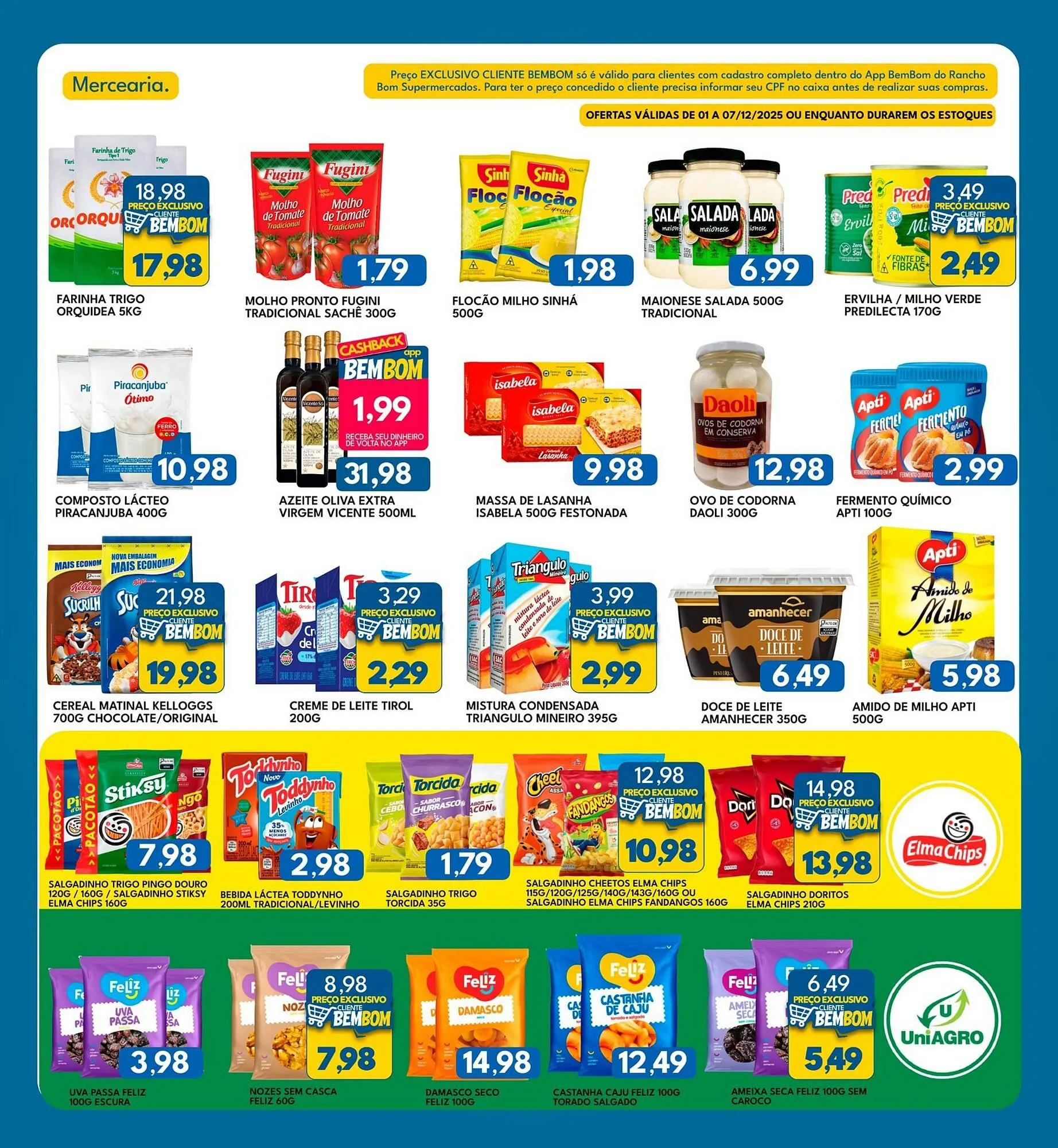 Encarte de Catálogo Rancho Bom Supermercados 1 de dezembro até 7 de dezembro 2025 - Pagina 2